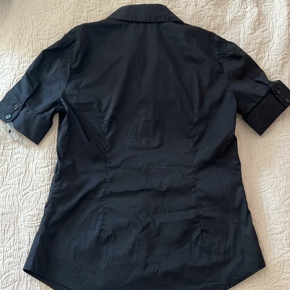 Norma Kamali black cotton stretch blouse, size small. Never worn. - Picture 7 of 7